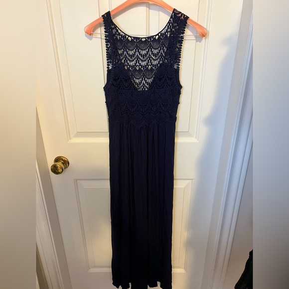 Ever new Blue maxi dress with crochet back - Picture 3 of 5